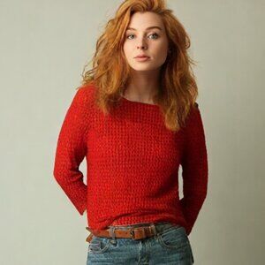 Lauren Ralph Lauren Crochet Knit Sweater